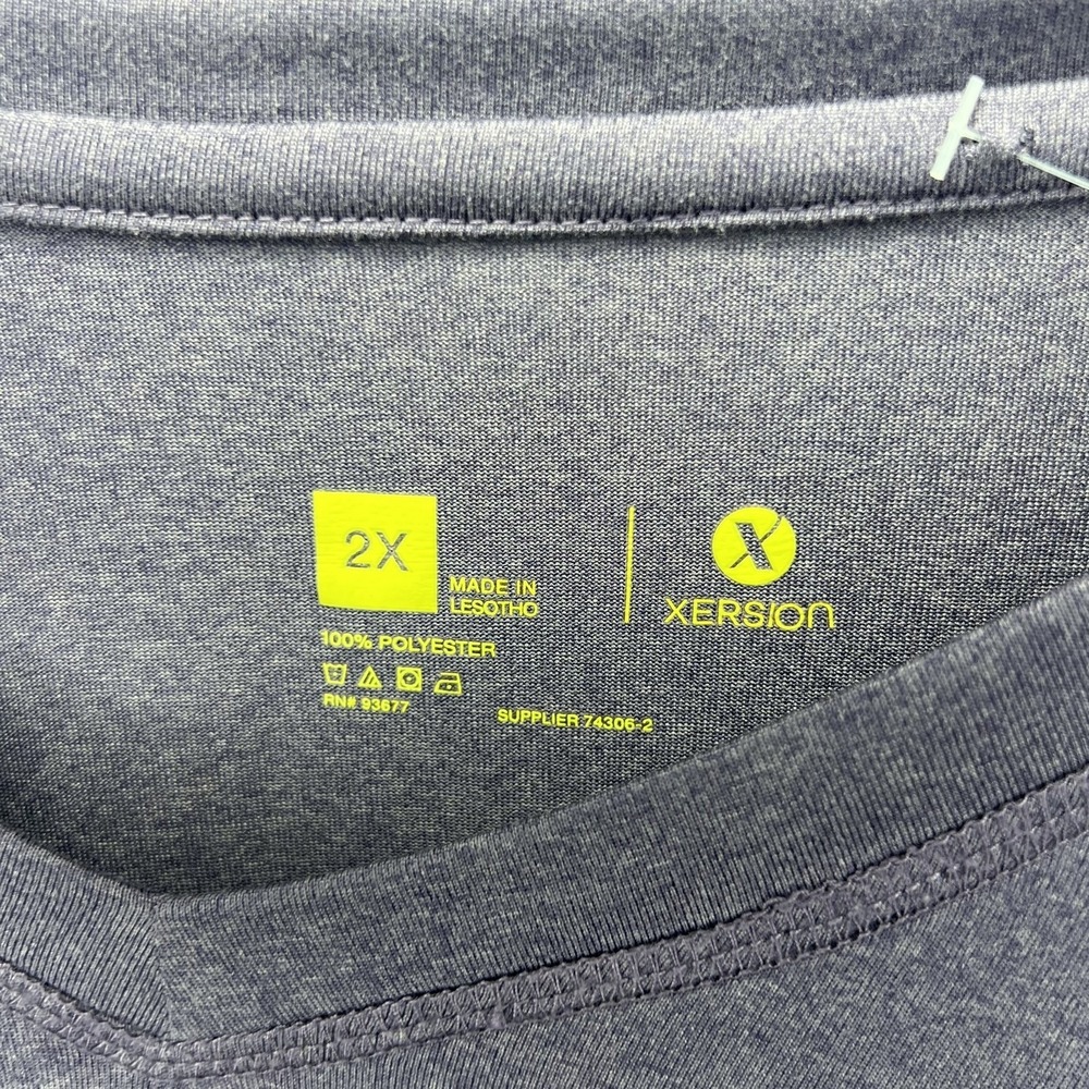 Xersion Women's 2X Purple‎ Long Sleeve V-Neck Activewear Top Front Knot Detail - Picture 4 of 5